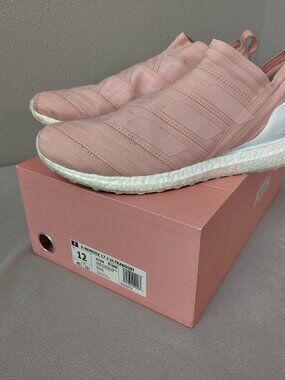 Size 12 - Adidas x KITH Nemeziz 17.1 UltraBoost Pink Mens Sneakers w/ Box RARE